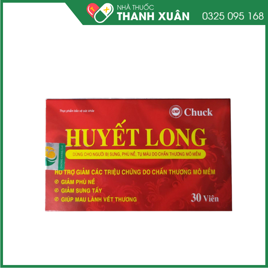 Huyết long trị phù nề, sưng tấy